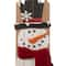 Glitzhome&#xAE; 3.5ft. Wooden Christmas Snowman Porch Sign